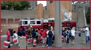 Event outside fire station